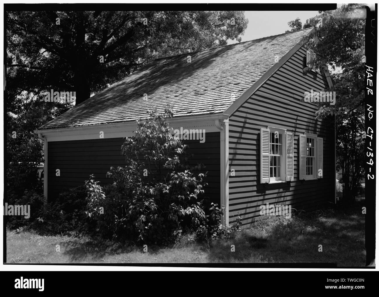 Die hintere Höhe, Merritt Parkway Visitor Center. - Merritt Parkway, Besucherzentrum, Greenwich, Fairfield County, CT Stockfoto