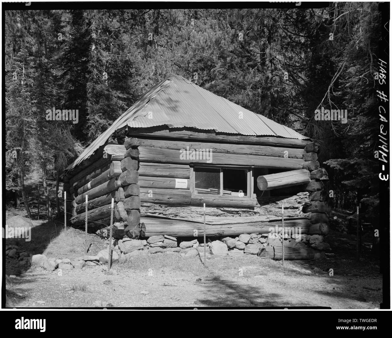 Rückansicht - Lassen Volcanic National Park, Warner Tal Cook's Cabin, Mineral, Tehama County, CA Stockfoto