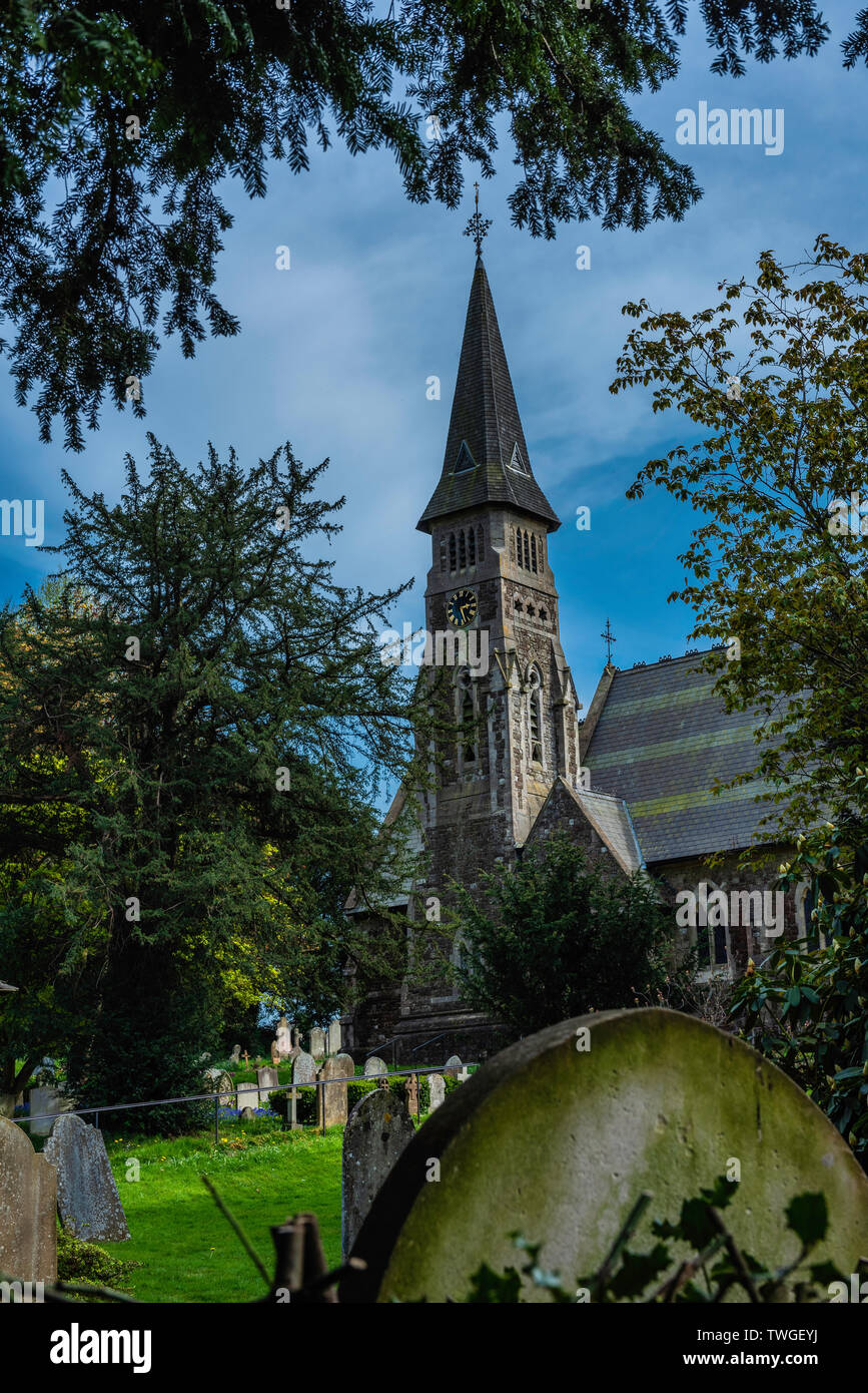 Ide-Hill Kirche in der Nähe von Sevenoaks in Kent, England Stockfoto