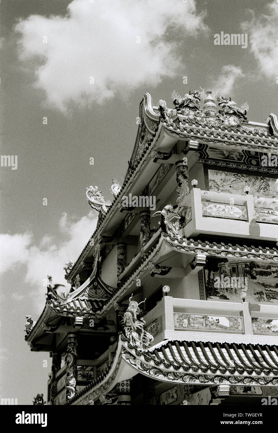 Die chinesischen Gong Wu Schrein in Bangkok, Thailand in Südostasien im Fernen Osten. Tempel Stockfoto