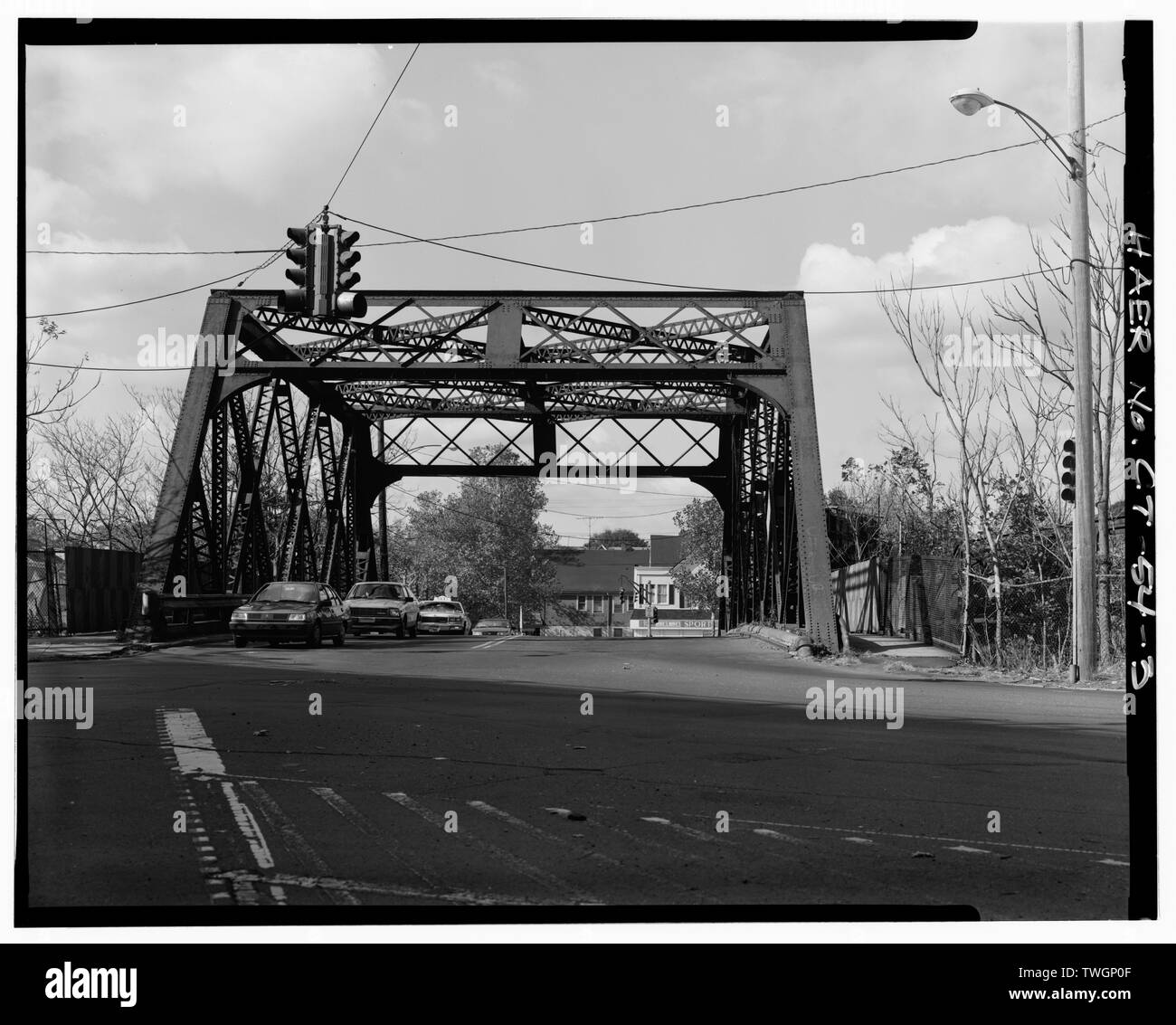 Fahrbahn, East End, ANSICHT NORDWESTEN Ferry Street Railroad Bridge