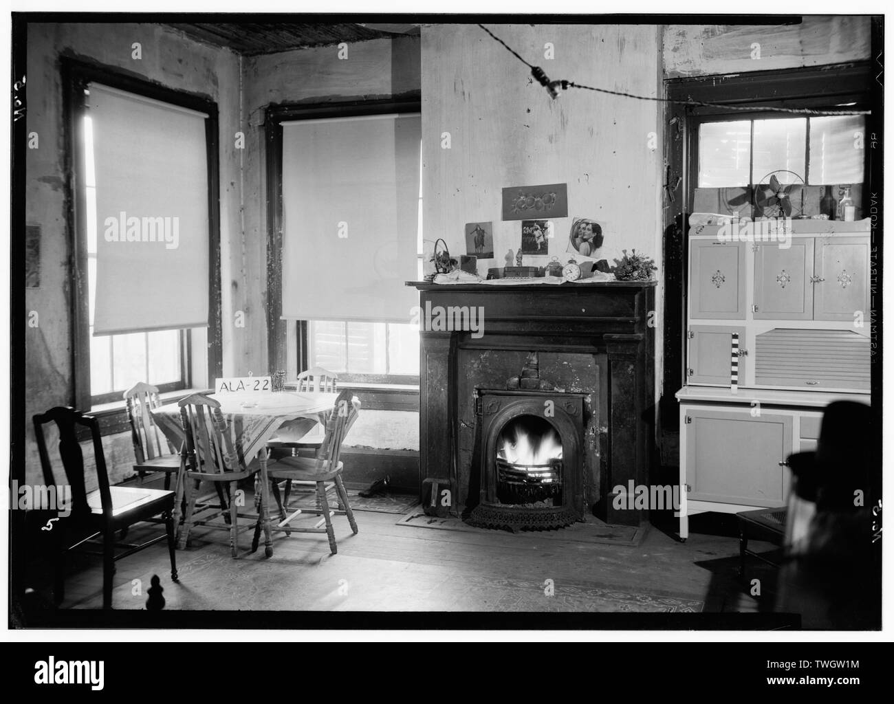 Historischer amerikanischer Gebäude Umfrage E. W. Russell, Fotograf, Februar 21, Zimmer 1935, ZWEITE ETAGE HAUPTGEBÄUDE, N. E. ECKE - Sanford-Staylor Haus und Diener' Quarters, 451-453 Saint Francis Street, Mobile, Mobile County, AL Stockfoto