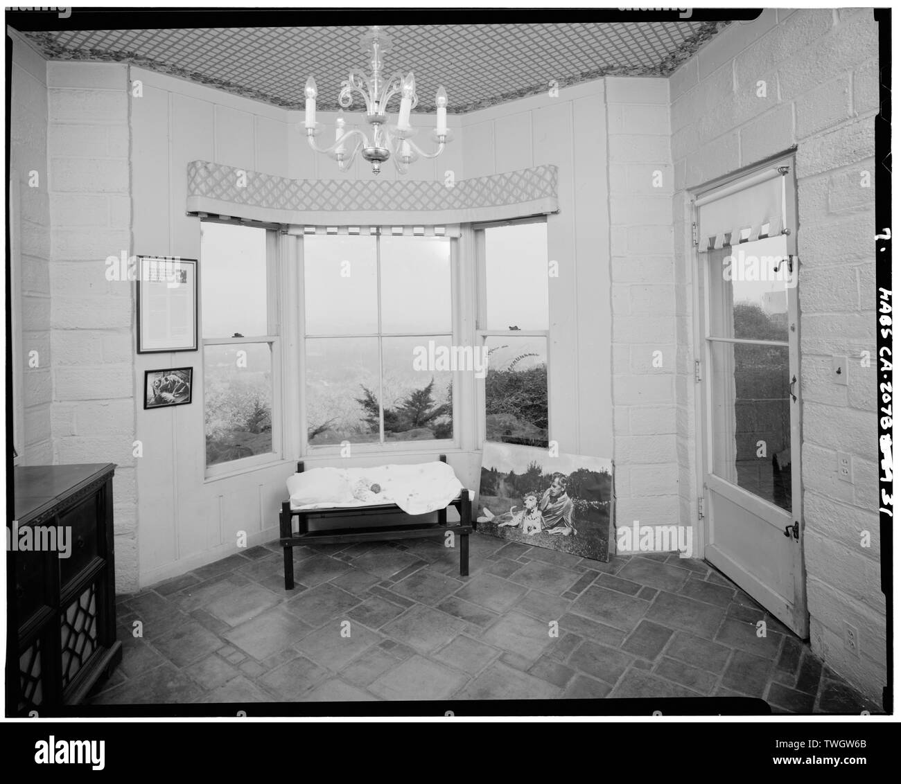 ROSIE's Zimmer, Blick nach Osten - Eugene O'Neill Haus, Kuss Straße, Danville, Contra Costa County, CA Stockfoto