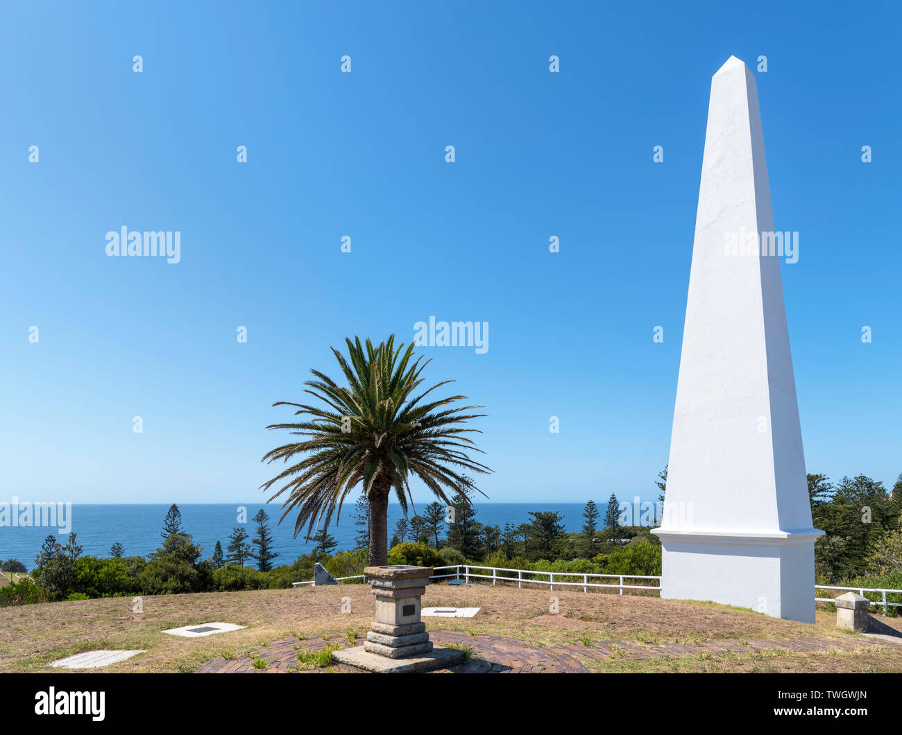 Blick vom Obelisk, King Edward Park, Newcastle, New South Wales, Australien Stockfoto