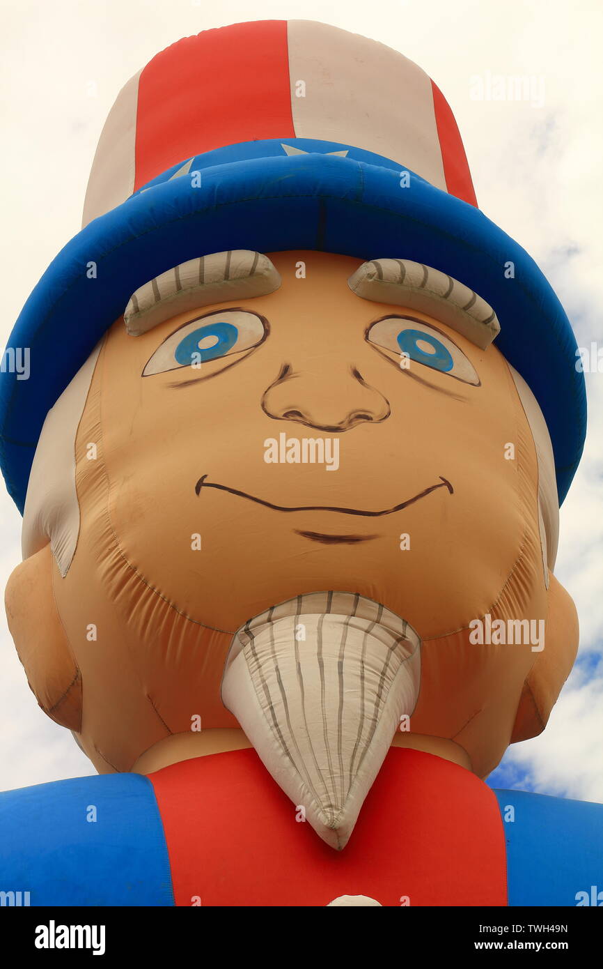 Große, Blow-up Uncle Sam Stockfoto