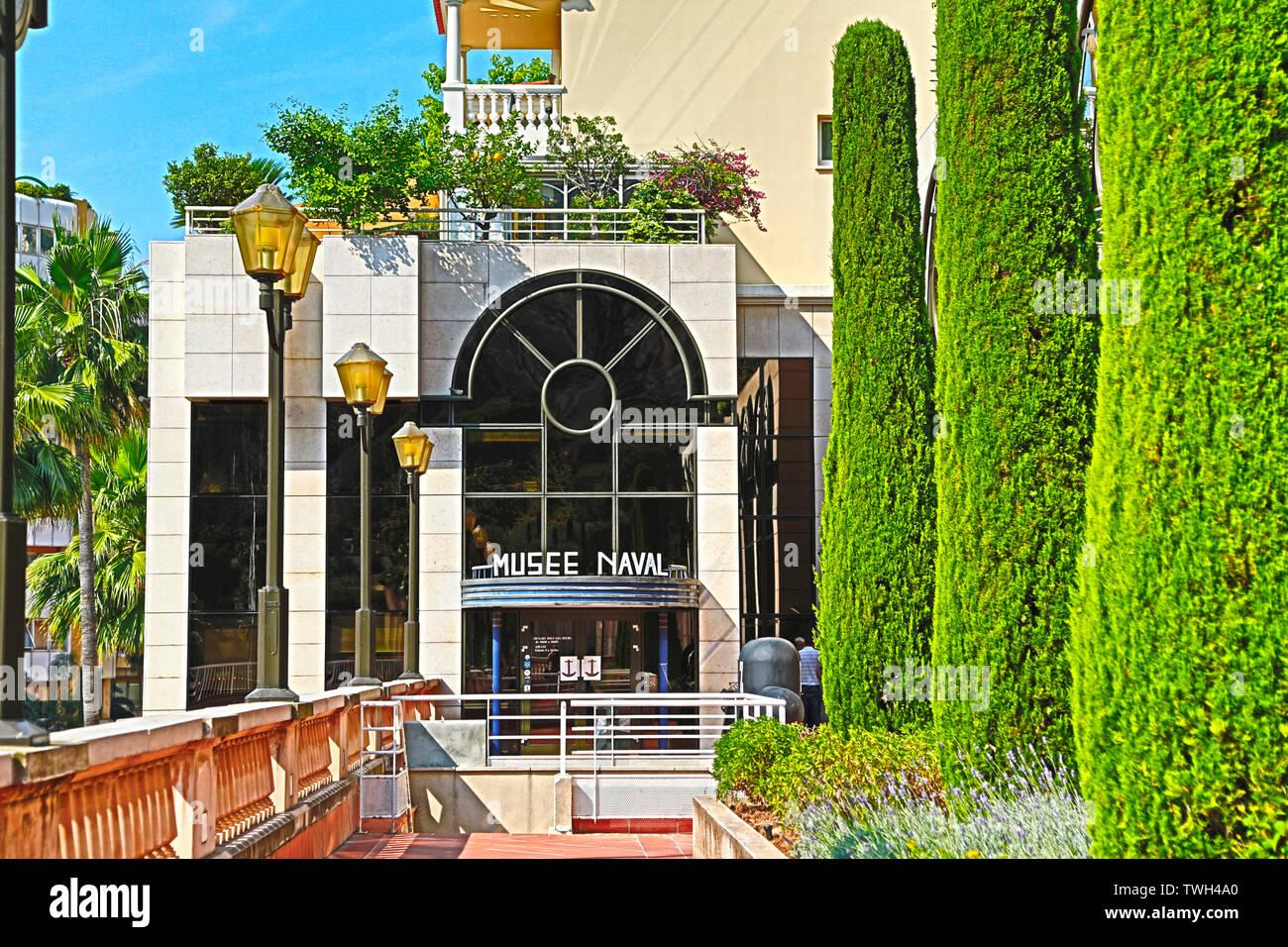 Fontvieille, Monaco - 13. Juni, 2014: der Naval Museum von Monaco Stockfoto