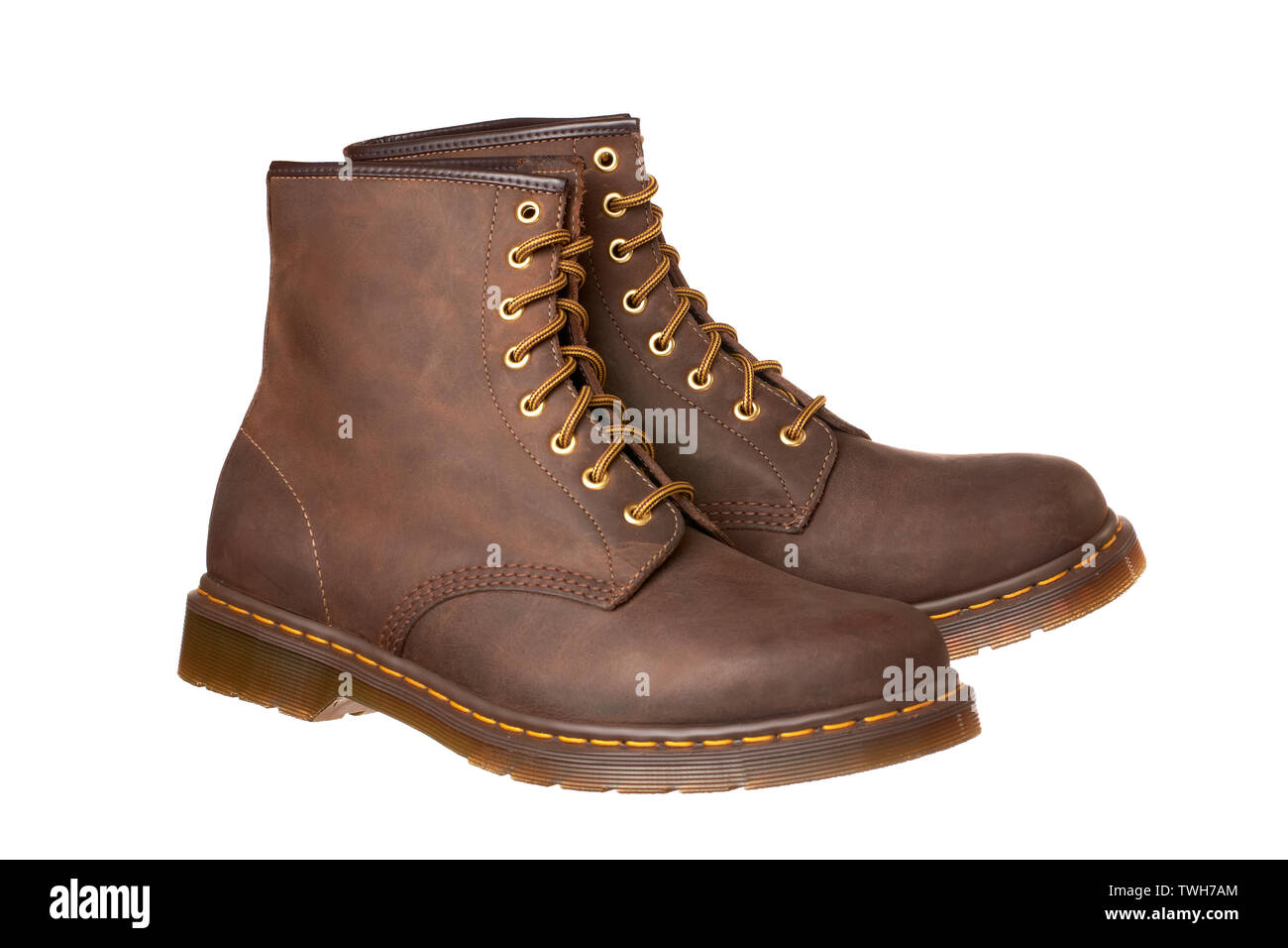 Braune Isoliert Auf Neue Stiefel Weißem StockfotoBild vmN8ny0wO