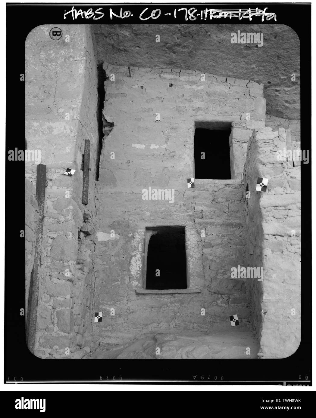 Zimmer 14 A- und B-Balkon Haus, Cortez, Montezuma County, CO Stockfoto