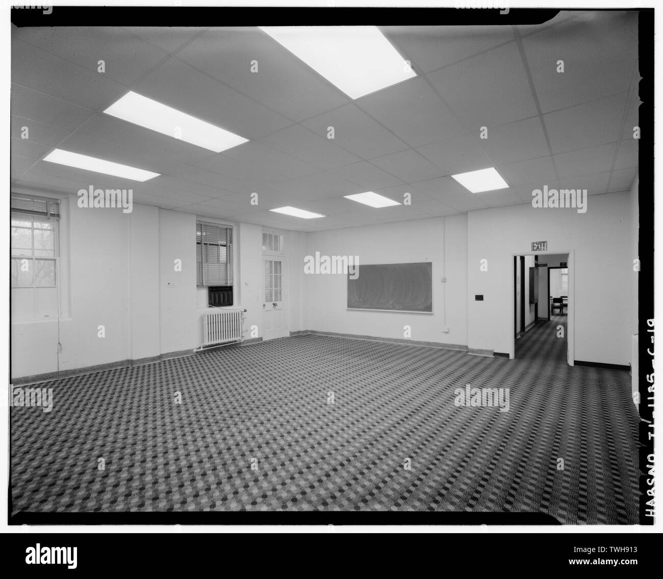 Zimmer 230, ursprünglich Schlafsaal, vermutlich für Mannschaften. - Chanute Air Force Base, Krankenhaus, Senior Officer Reihe, Rantoul, Champaign County, IL Stockfoto