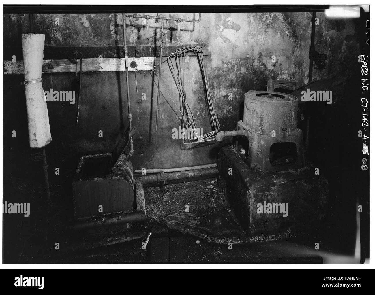 Wie CT-142-A-67, ohne Skala - New York, New Haven und Hartford Railroad, Cos Cob-Kraftwerk, Sound Shore Drive, Greenwich, Fairfield County, CT Stockfoto