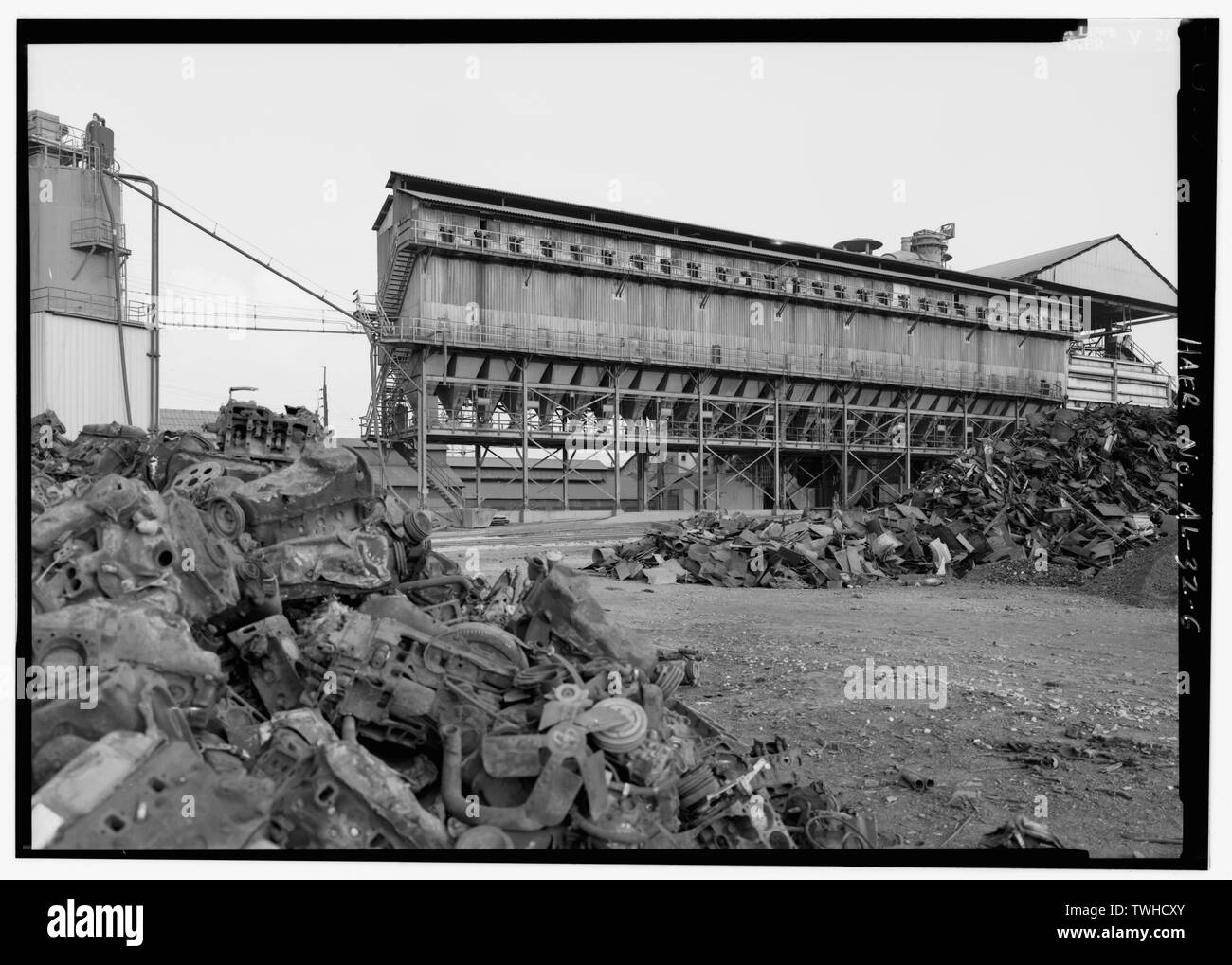 Schrottplatz - Tasche Haus in Südostasien. - United States Rohr- und Foundry Company, 2023 St. Louis Avenue an der I -20-59, Bessemer, Jefferson County, AL Stockfoto