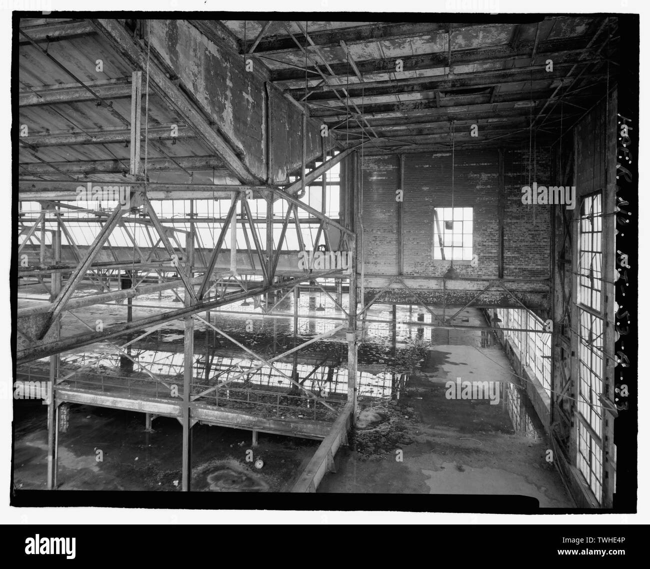 Zweite Etage EAST END, nach Nordosten - Ford Motor Company Edgewater Montagewerk, Assembly Building, 309 River Road, Edgewater, Bergen County, New Jersey Stockfoto
