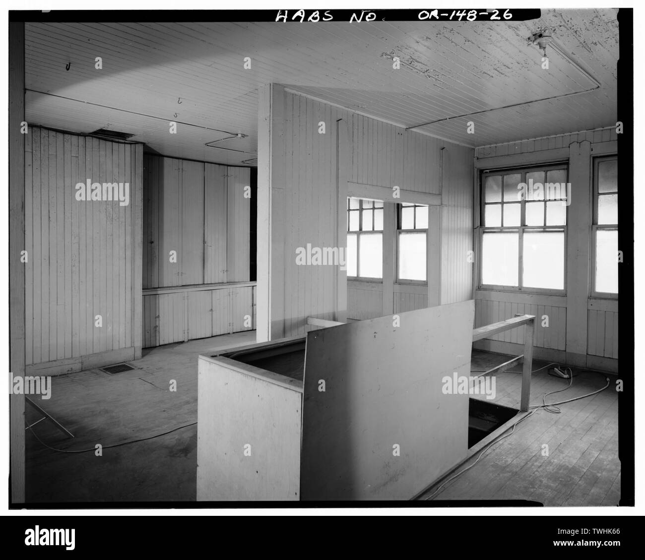 Zweite Etage, Südosten - Southern Pacific Railroad Station, 310 South 7th Street, Springfield, Lane County, ODER Stockfoto