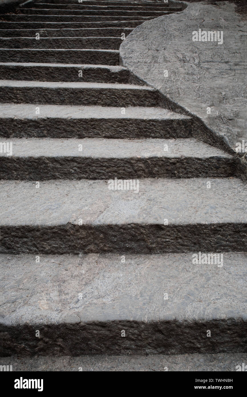 Abstrakte, Zement Schritte bilden abstrakten architektonischen Linien Stockfoto
