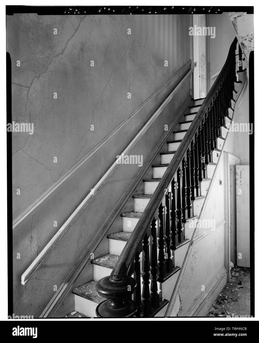 Sekundäre STAIRHALL, Blick nach Westen - Hayt Gehöft, Mansion, Route 311, Patterson, Putnam County, NY Stockfoto