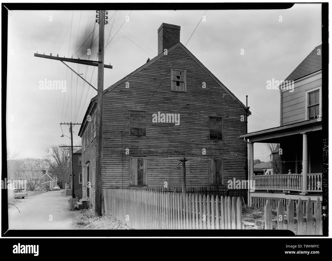 Seitenansicht - drisco House, 65-67 Charles Street, Portsmouth, Rockingham County, NH Stockfoto
