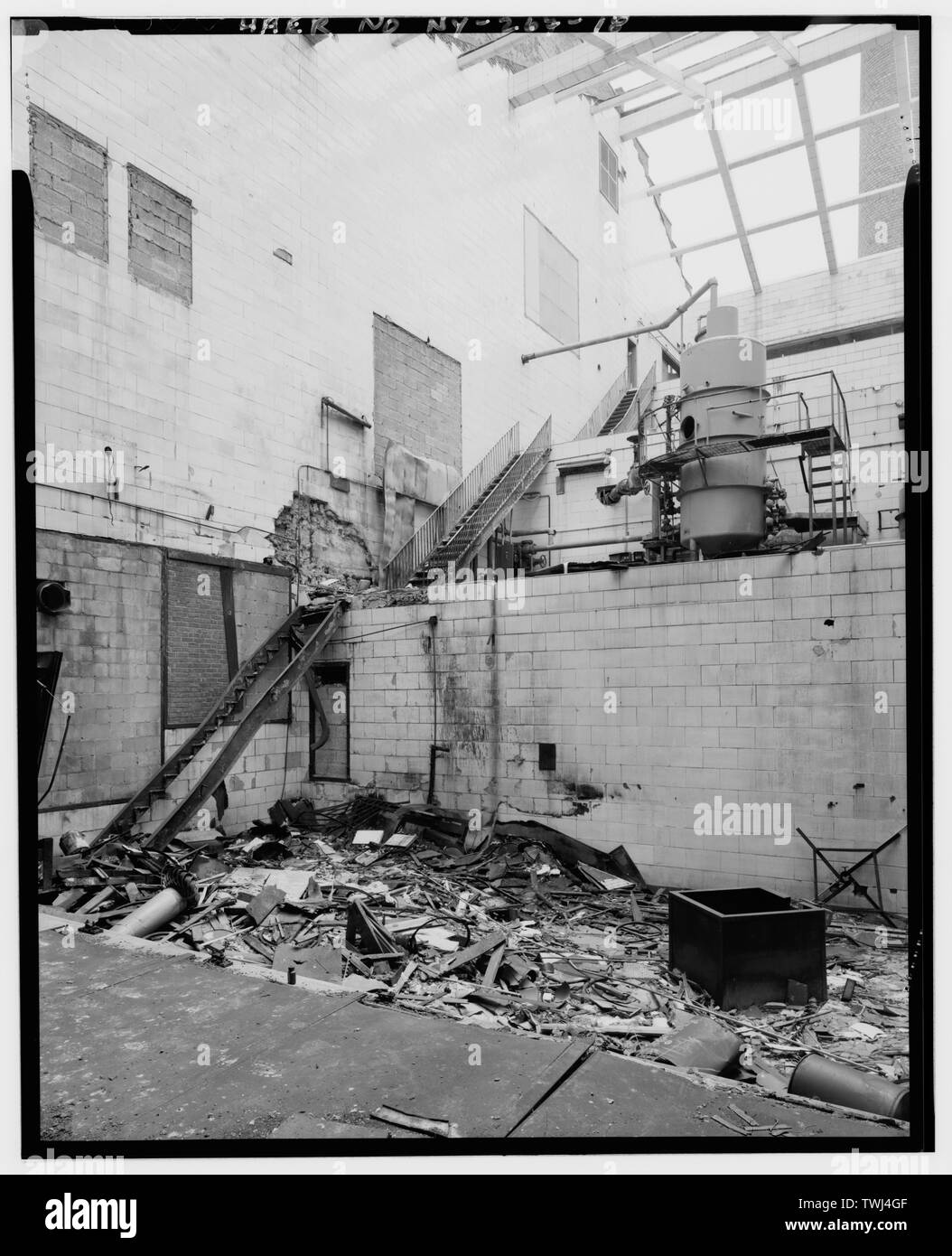 Zweiter Stock, Milch Zimmer zur Südseite, Gesamtansicht - Sheffield Betriebe Milch Pflanze, 1075 Webster Avenue (südwestecke der 166. Straße), Bronx, Bronx County, NY Stockfoto