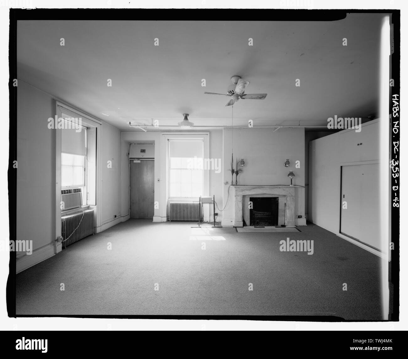 Zweite Etage, Zimmer 207, nach Westen - US-Soldaten nach Hause, Mais Rigs, Rock Creek Church Road und Upshur Street Northwest, Washington, District of Columbia, DC Stockfoto