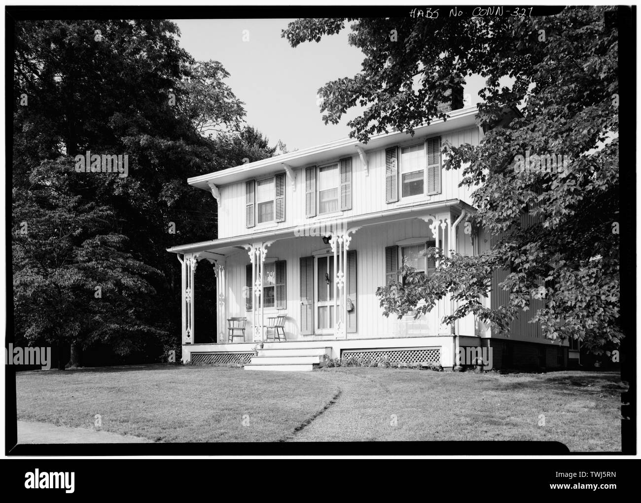 September 1966 ALLGEMEINE ANSICHT VON AUSSEN - 46 Station Street (Haus), Southport, Fairfield County, CT Stockfoto