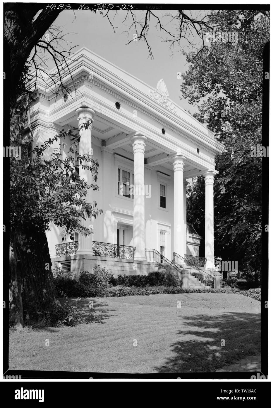 September 1971 Detail der Kuppel - James E.D. Lanier House, 511 West First Street, Madison, Jefferson County, IN; Costigan, Francis J; Jandoli, Liz, Sender; Preis, Virginia B, Sender Stockfoto