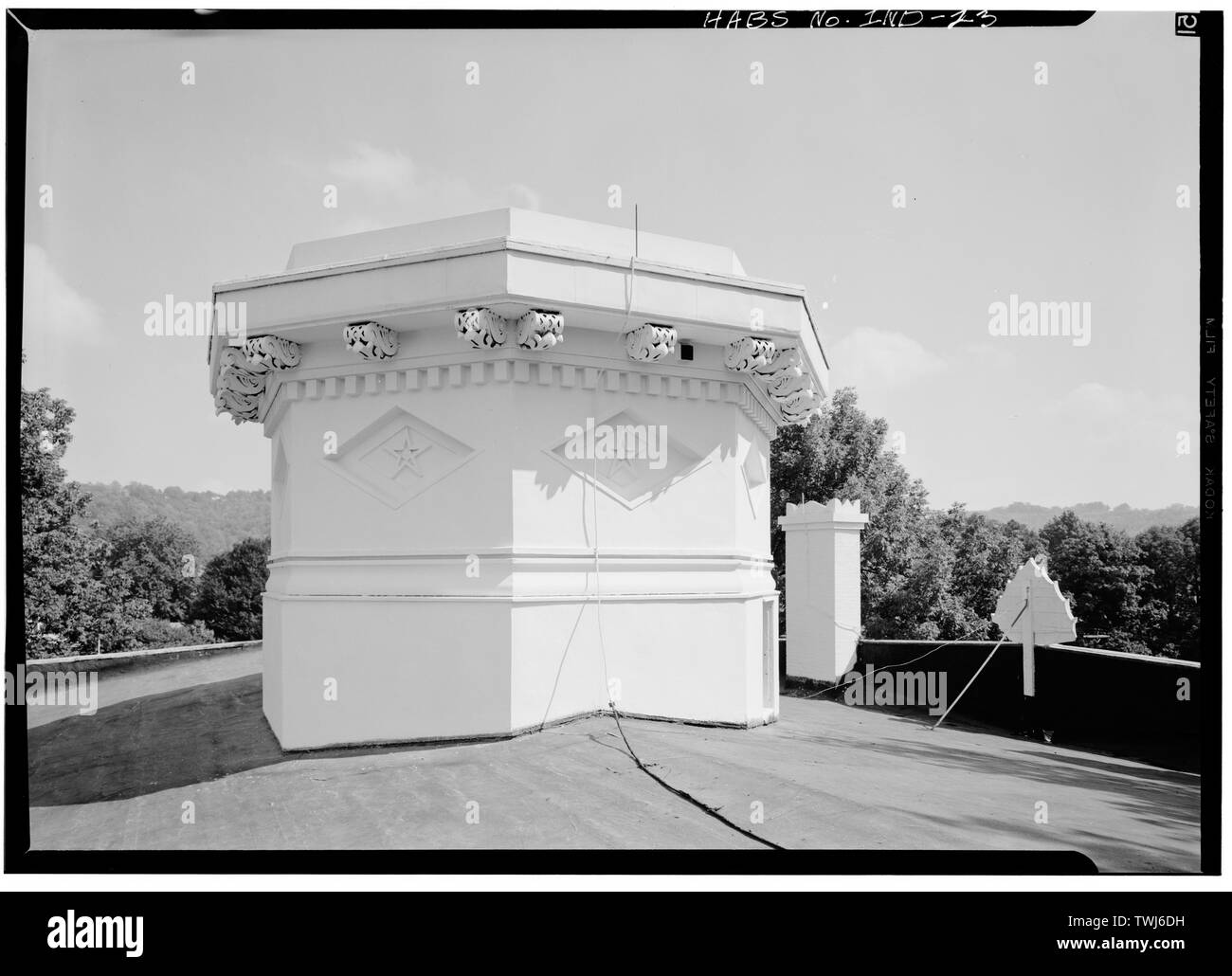 September 1971 ALLGEMEINE ANSICHT VON SÜDWESTEN - James E.D. Lanier House, 511 West First Street, Madison, Jefferson County, IN; Costigan, Francis J; Jandoli, Liz, Sender; Preis, Virginia B, Sender Stockfoto