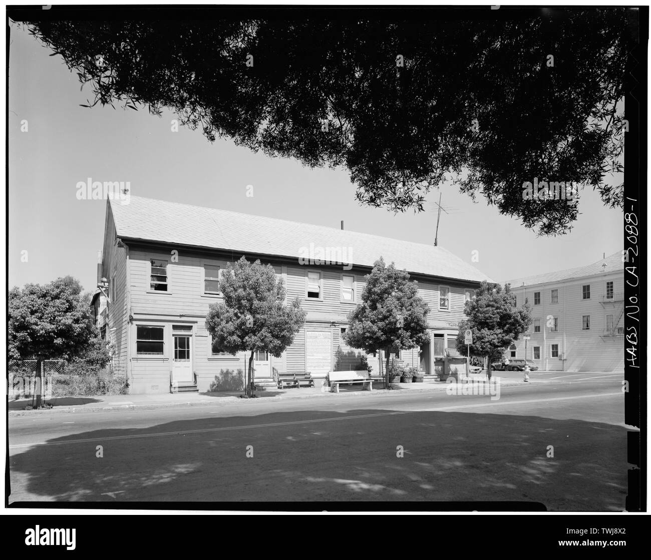 Sirlin Studios, Fotograf August, 1977 EAST FRONT - Fairview Hotel, 333 First Street, Benicia, Solano County, CA Stockfoto