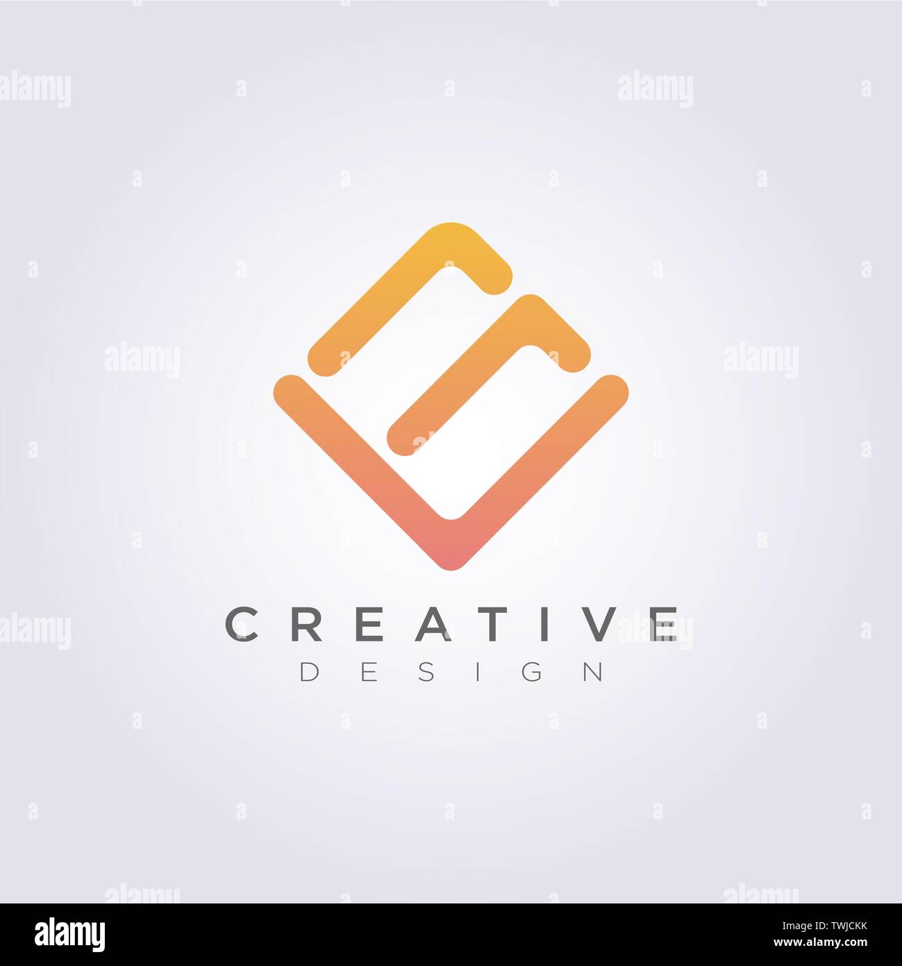 Abstrakte Square Vector Illustration Design Clipart Symbol Logo Vorlage. Stock Vektor