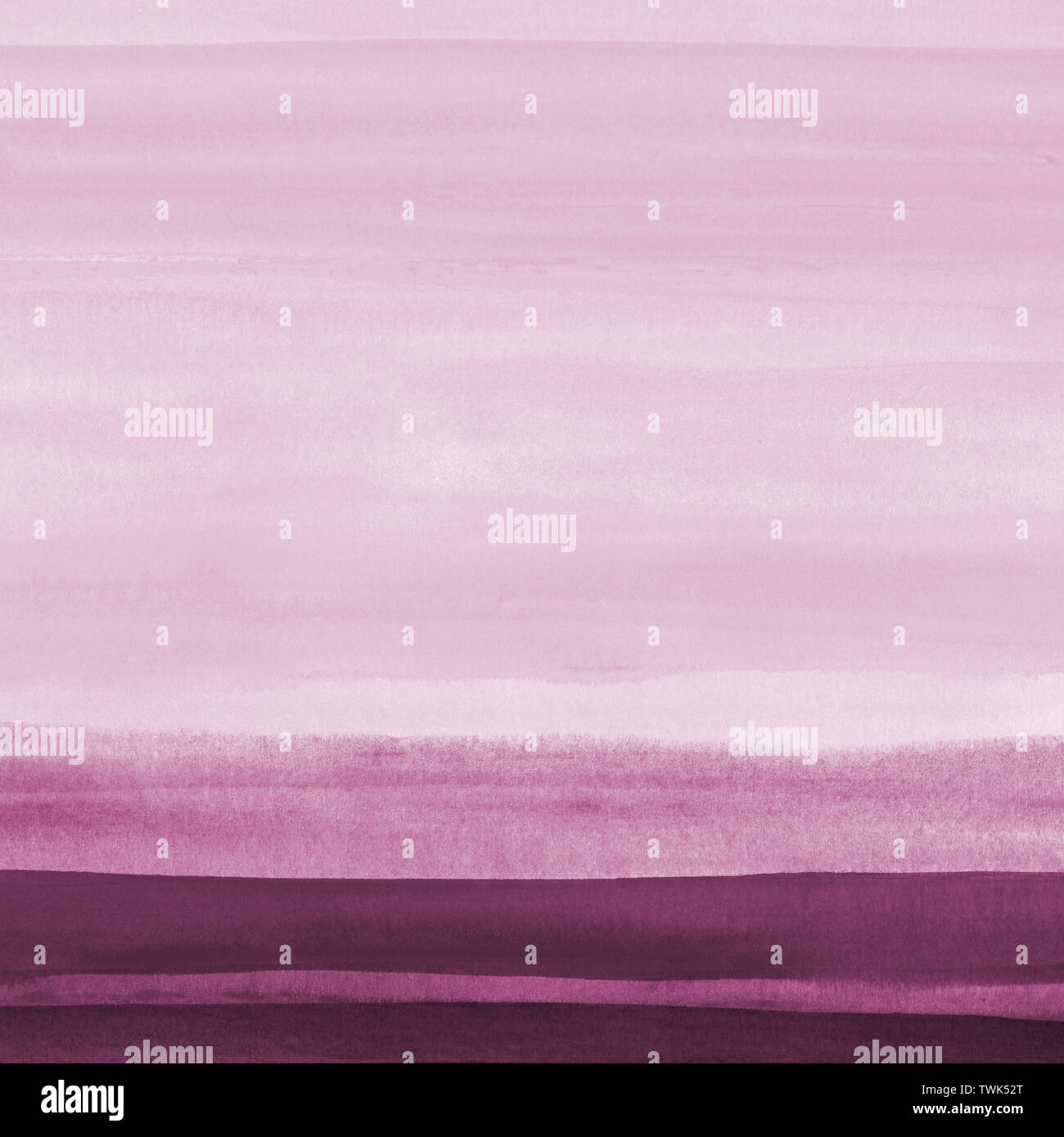 Dunkle Pflaume und rosa Aquarell Textur Hintergrund. Abstract grunge Handgemalten Aquarell Papier Hintergrund mit Streifen. Stockfoto