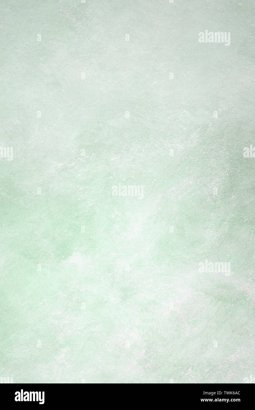 International Paper Size Vertical Gradient Pastellgrün grunge Effekt strukturierten Hintergrund Stockfoto