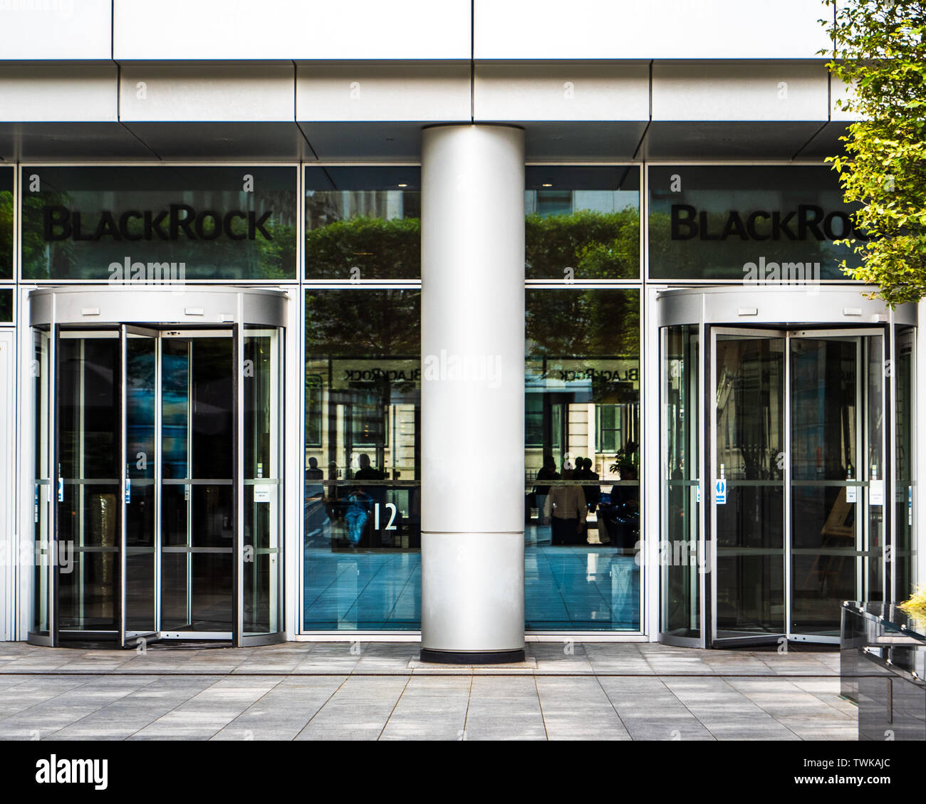 Blackrock London Offices - Blackrock European HQ Drapers Gardens in the City of London Financial District - Architect Kohn Pedersen Fox Associates KPF Stockfoto