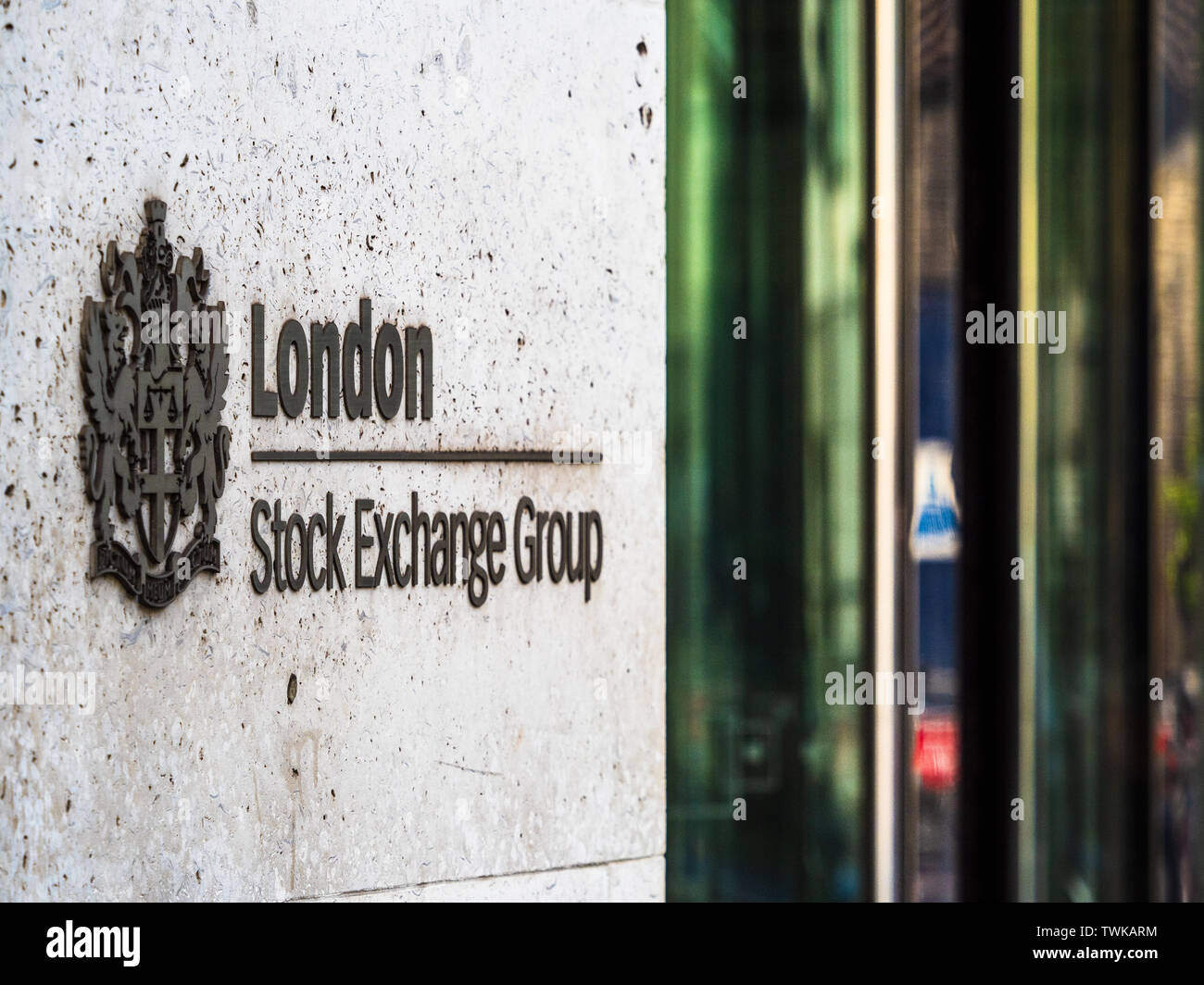 London Stock Exchange die London Stock Exchange Gebäude bei 10 Paternoster Row in der City von London Financial District Stockfoto