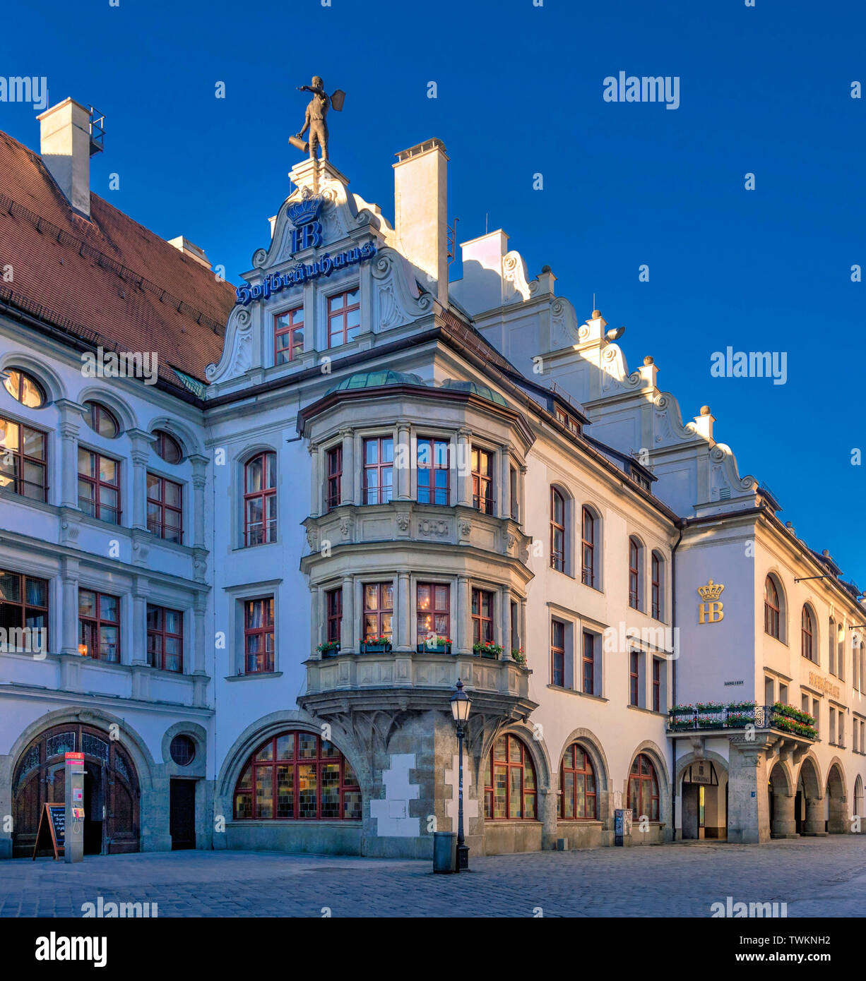 Hofbräuhaus berühmten bierhalle in München, Bayern, Deutschland, Europa Stockfoto