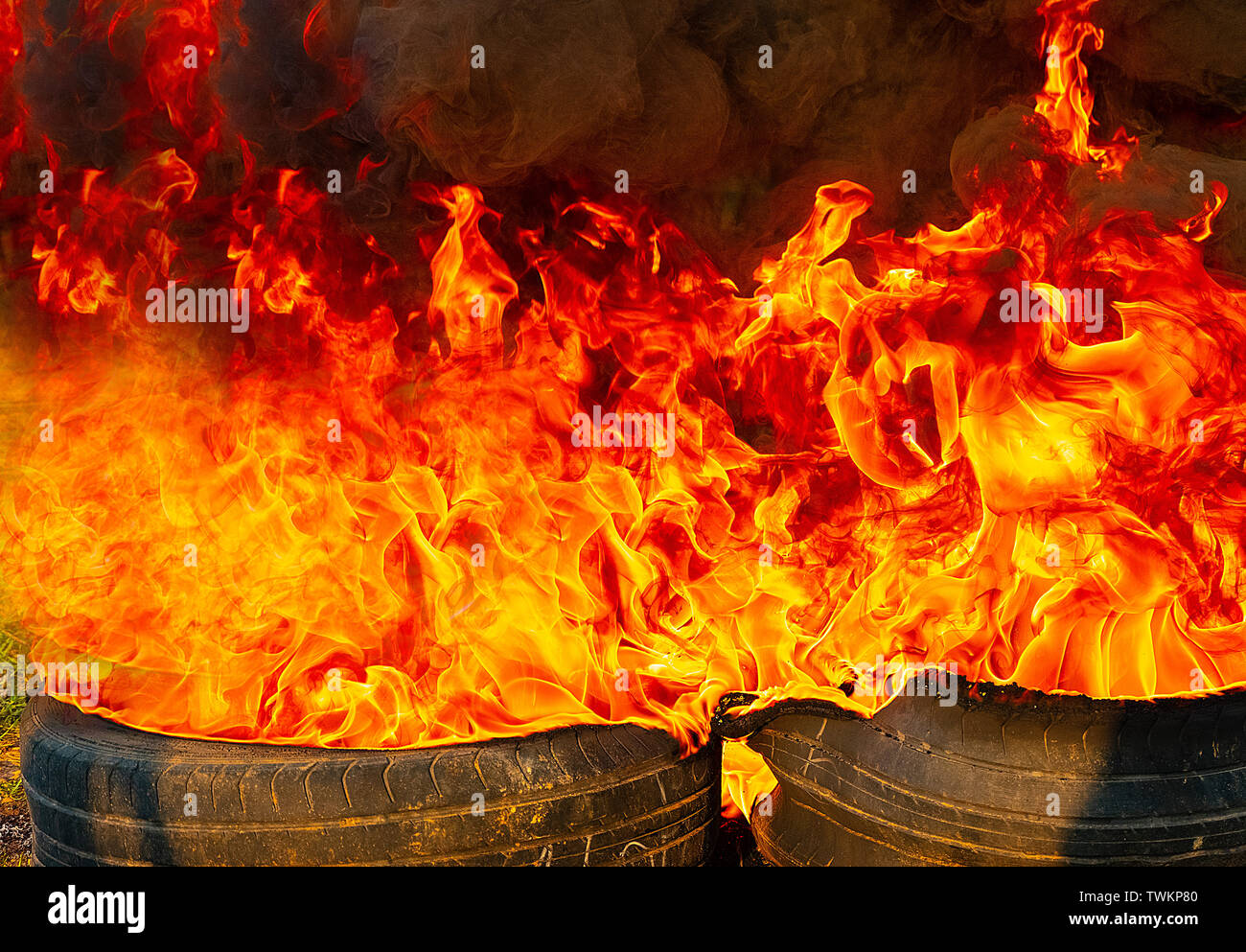 Feuer Flamme Stockfoto