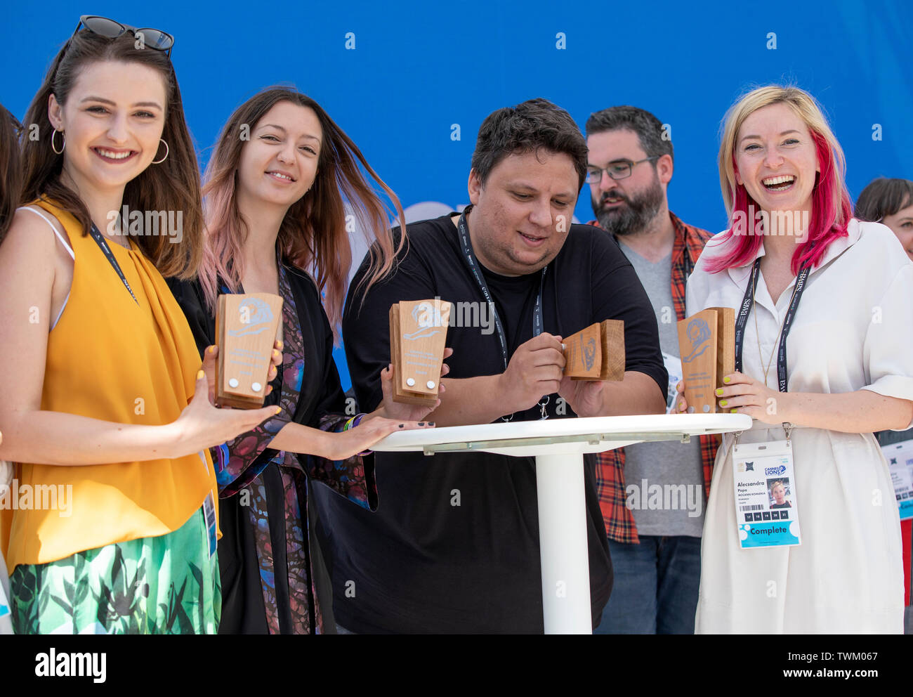 Cannes, Frankreich, 21. Juni 2019, Hackathon, Leben urteilend Endrunde bei den Cannes Lions Festival - Internationales Festival der Kreativität © ifnm/Alamy leben Nachrichten Stockfoto