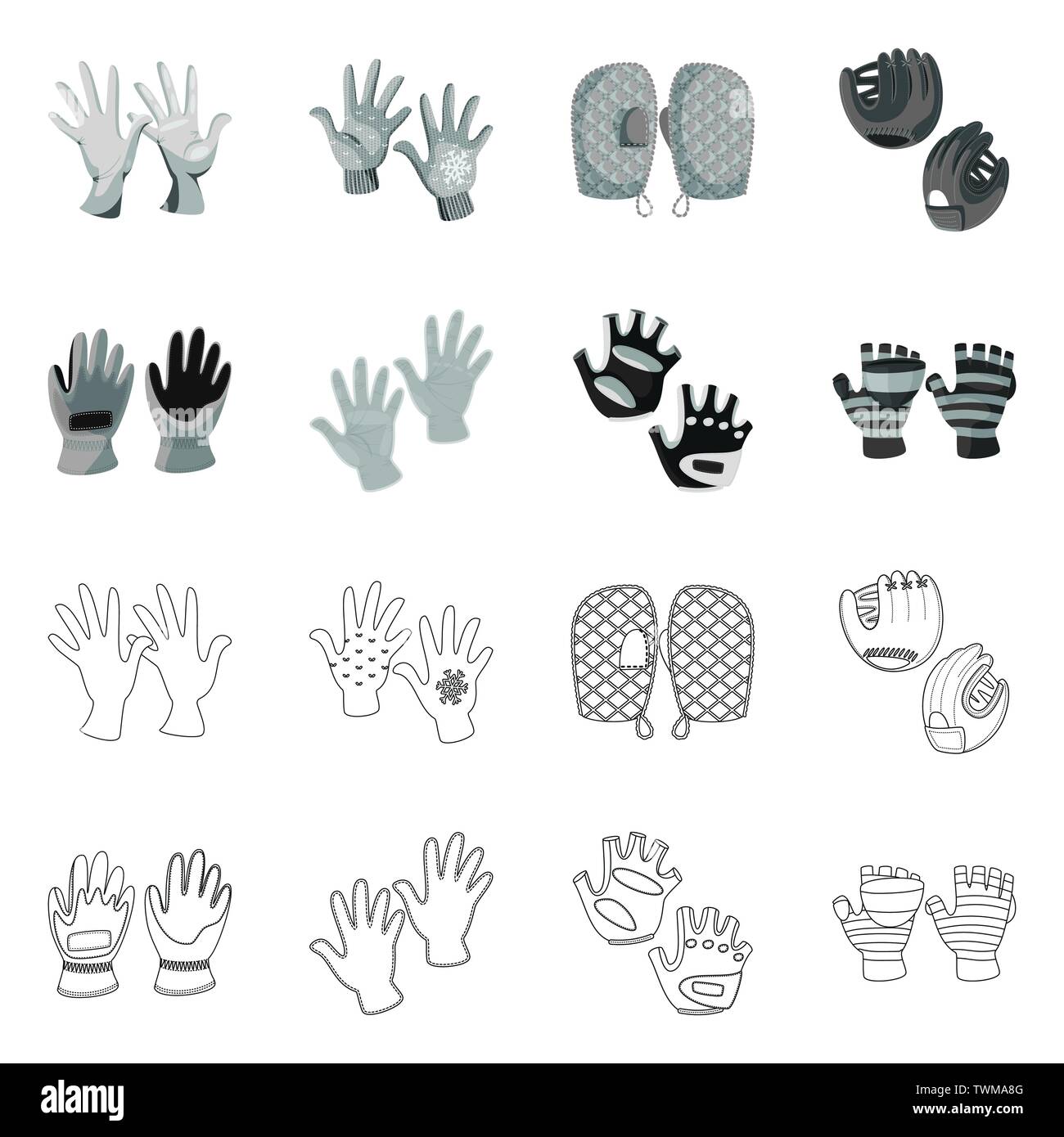 Isoliertes Objekt von Silhouette und Sicherheit Logo. Satz von Silhouette und Komfort vektor Illustration. Stock Vektor