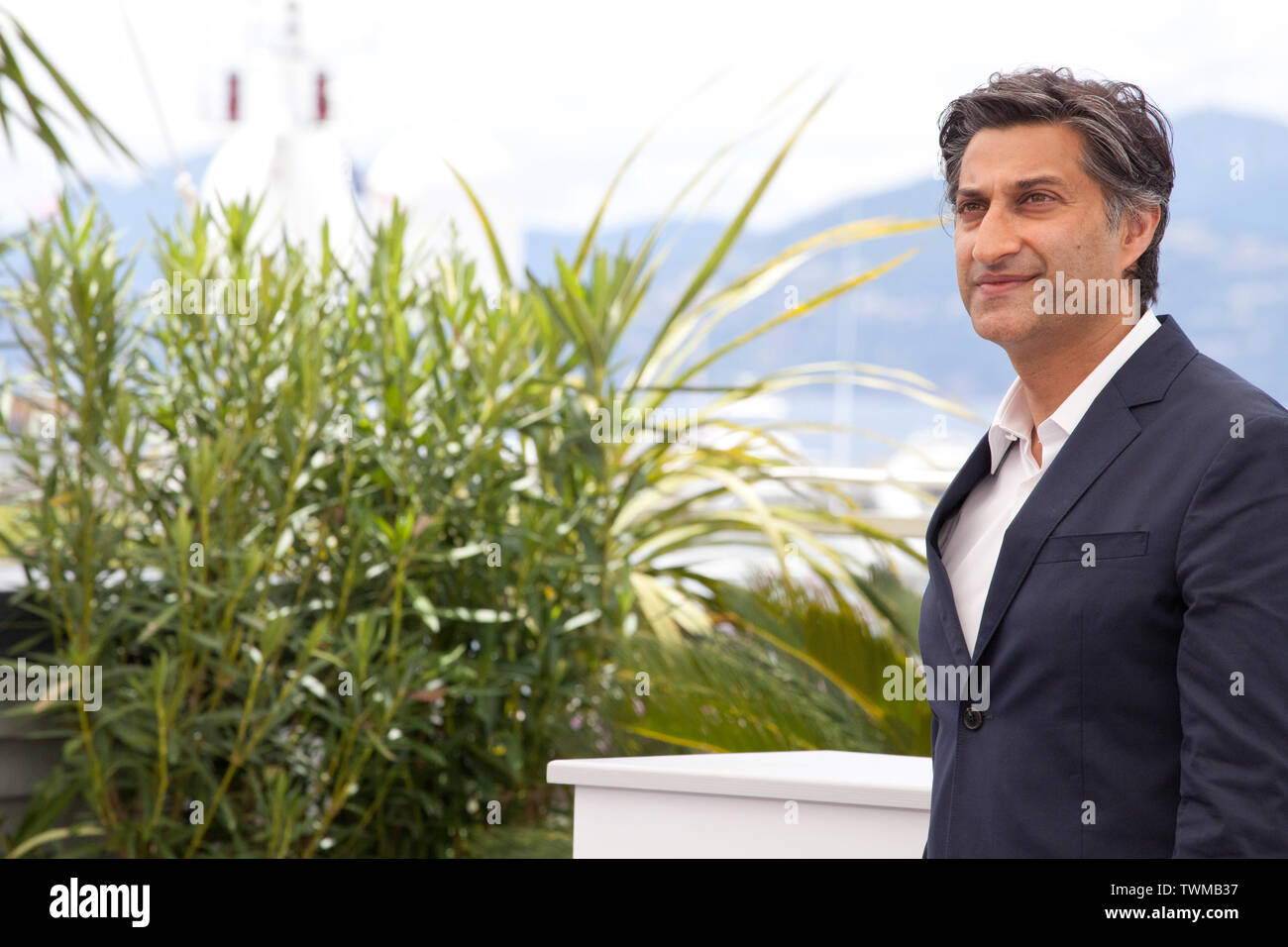 Regisseur Asif Kapadia bei Diego Maradona film Foto an der 72nd Cannes Film Festival, Montag, 20. Mai 2019, Cannes, Frankreich. Foto: Doreen Kennedy Stockfoto