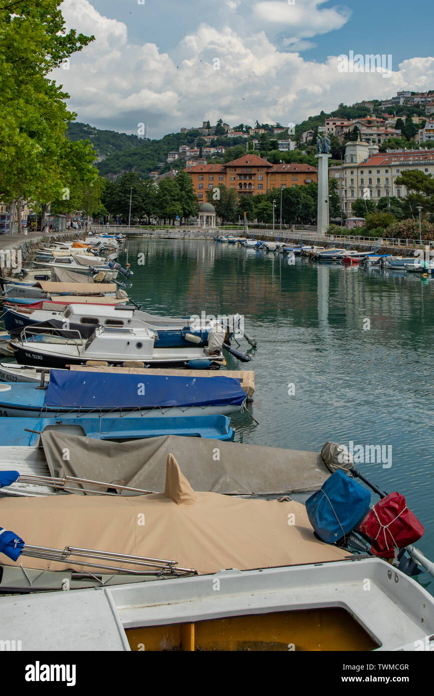 Mrtvi Canal, Rijeka, Kroatien Stockfoto