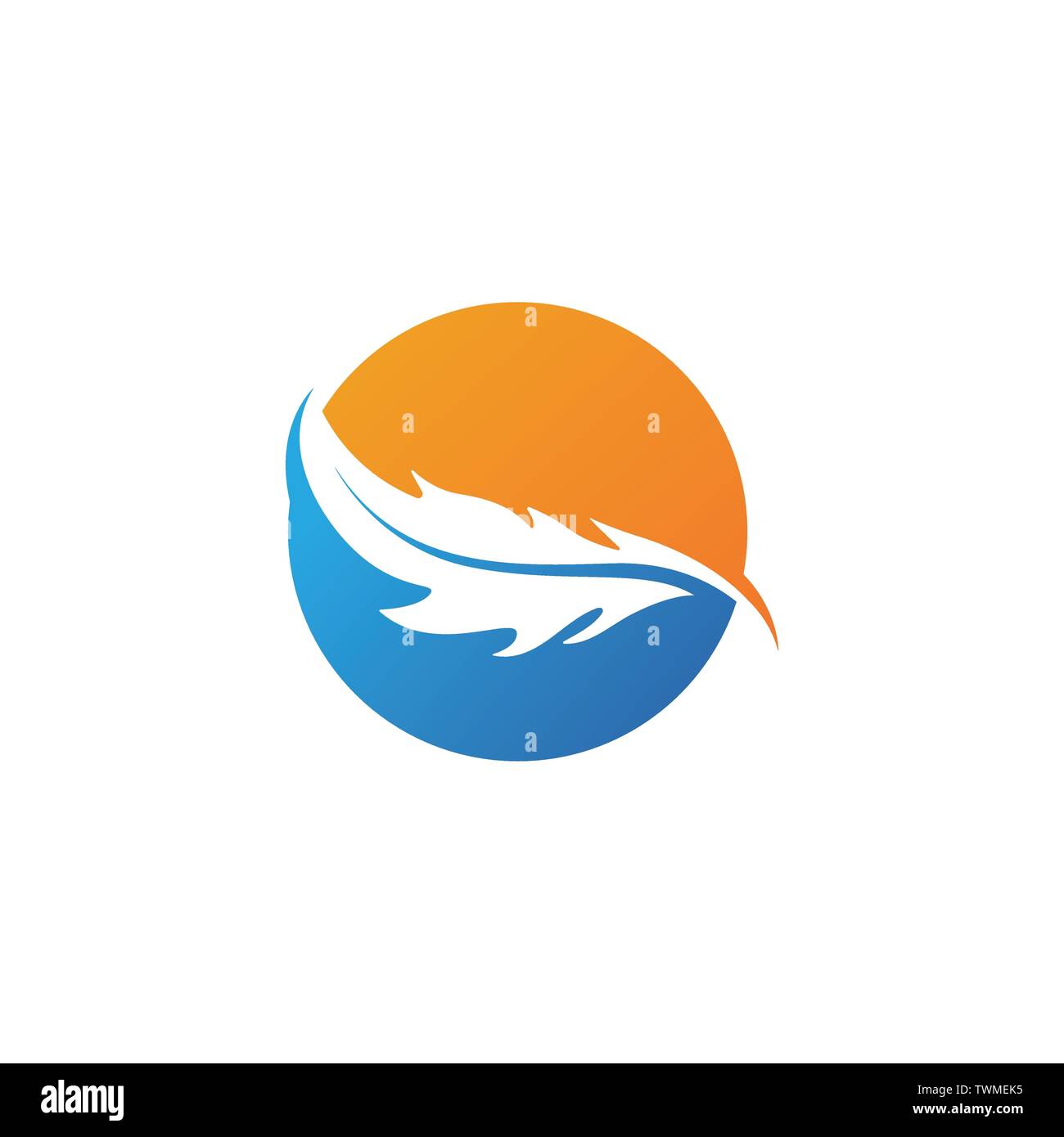 Feather pen schreiben Zeichen logo app Symbole Vorlage Stock Vektor