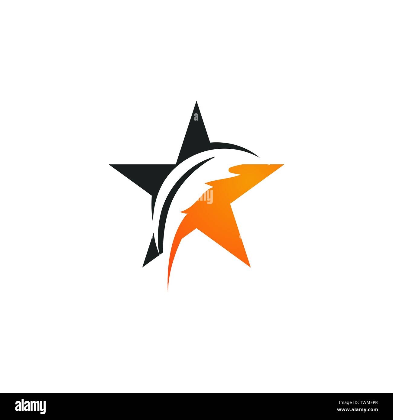 Feather pen schreiben Zeichen logo app Symbole Vorlage Stock Vektor