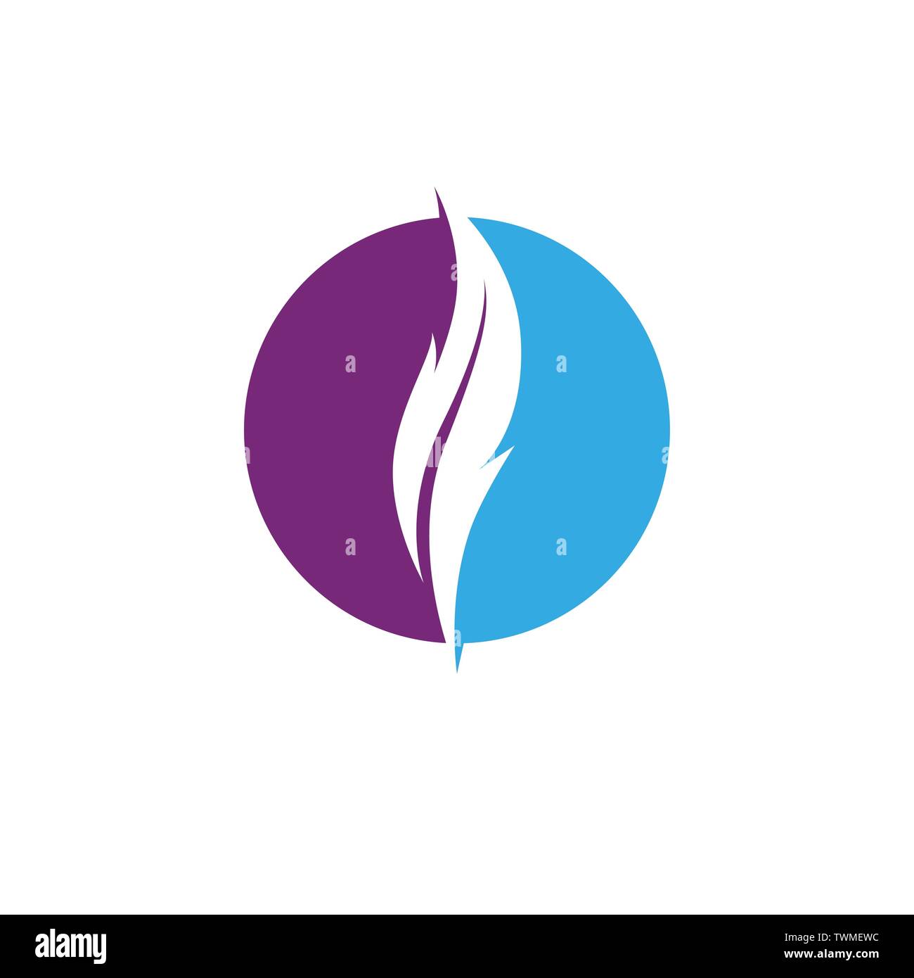 Feather pen schreiben Zeichen logo app Symbole Vorlage Stock Vektor