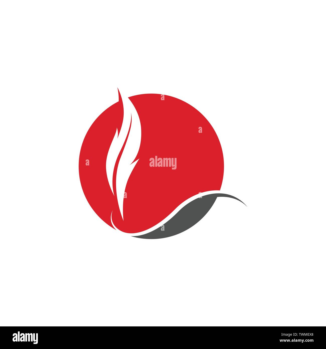 Feather pen schreiben Zeichen logo app Symbole Vorlage Stock Vektor