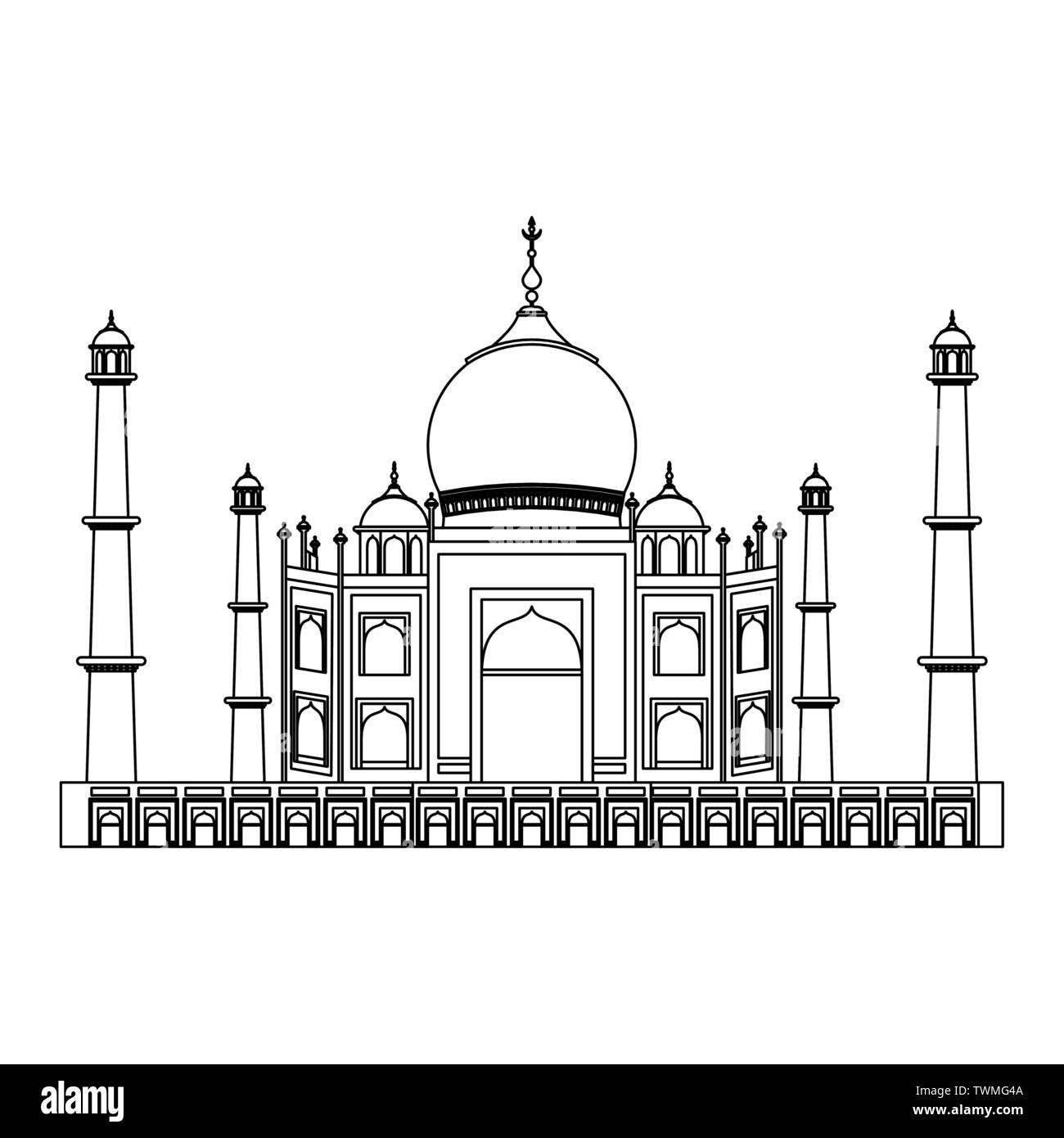 Black Taj Mahal Ausgeschnittene Stockfotos Und Bilder Alamy