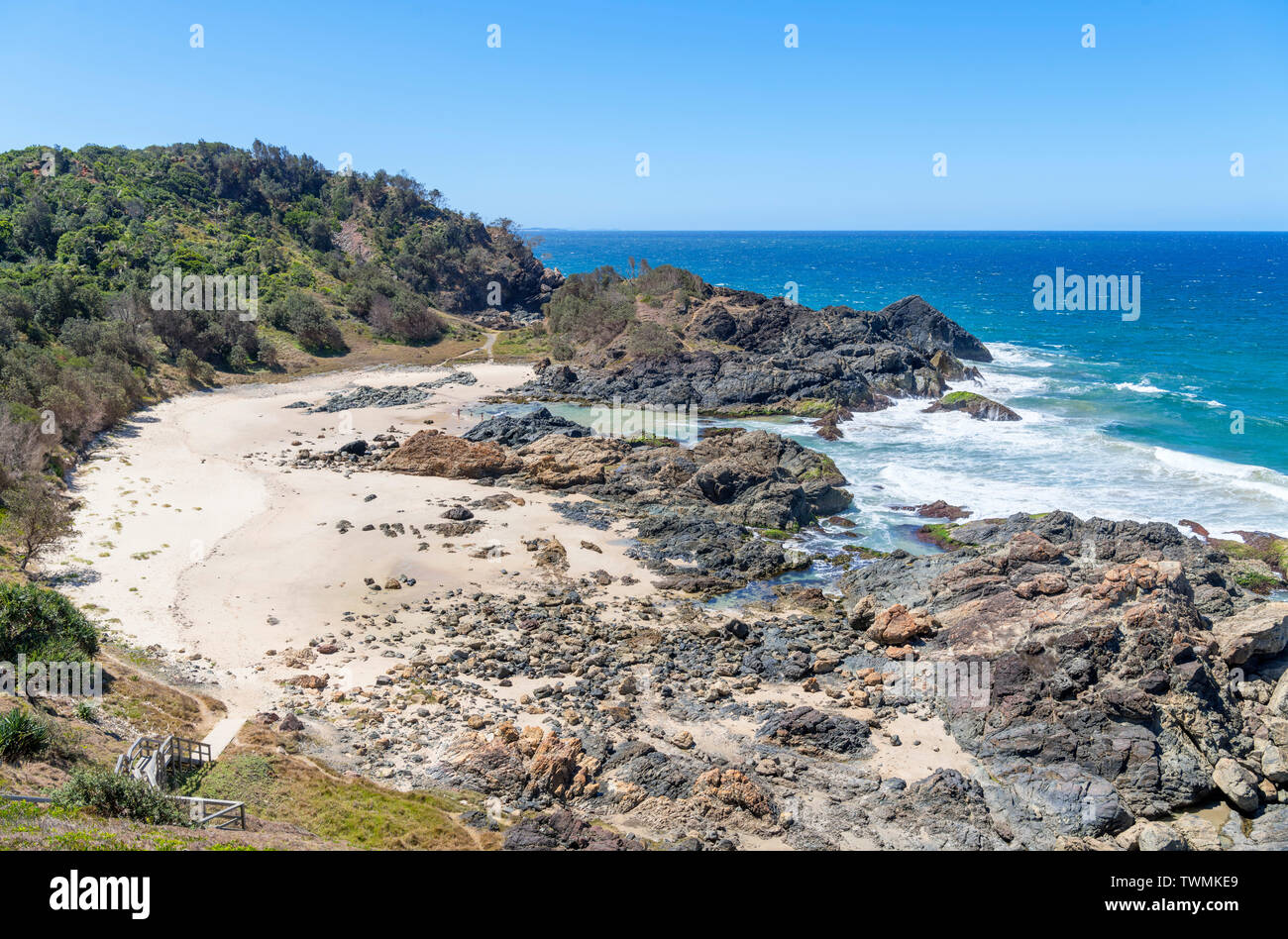 Kleine Strand Tacking Point, Port Macquarie, New South Wales, Australien Stockfoto