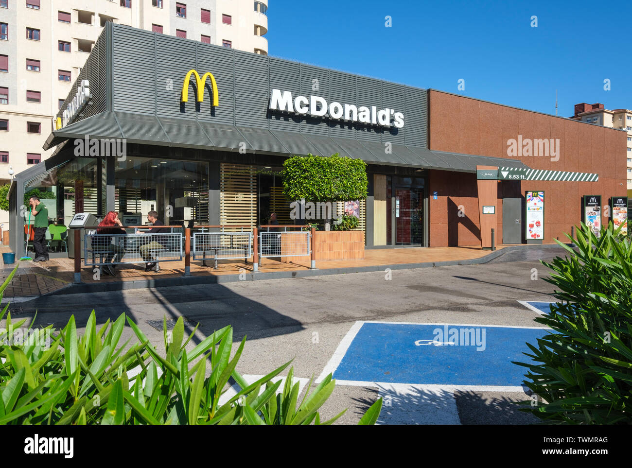 McDonald's, Gibraltar Stockfoto