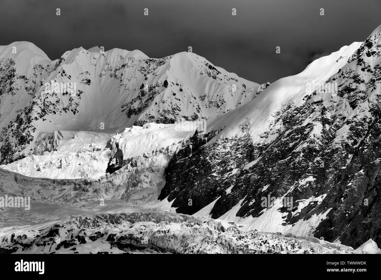 Hängegletscher, College Fjord, Southeast Alaska, USA Stockfoto