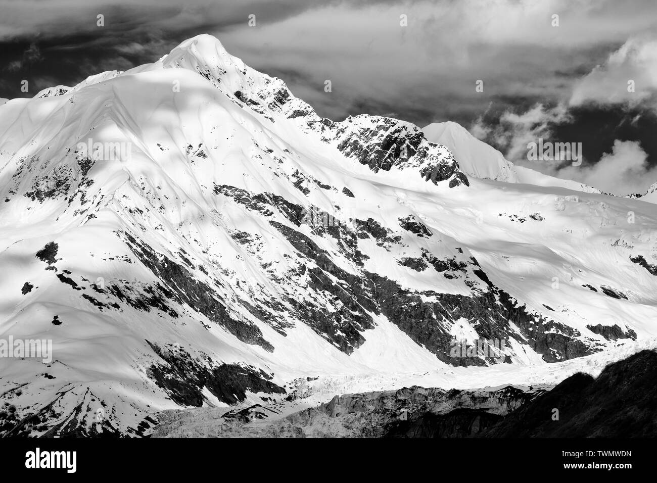 Hängegletscher, College Fjord, Southeast Alaska, USA Stockfoto