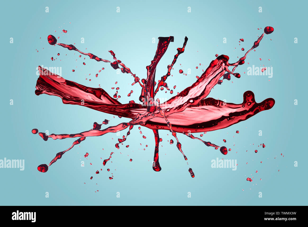 Blau mit Highlight im Zentrum, Hintergrundbild Stockfoto