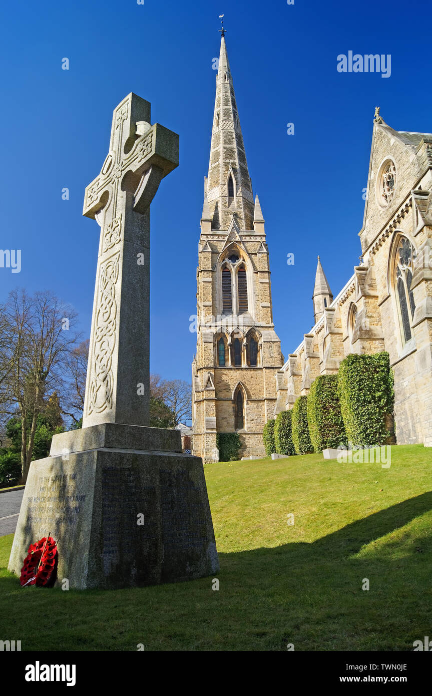 UK, South Yorkshire, Sheffield, Ranmoor, St.-Johannis Kirche Stockfoto