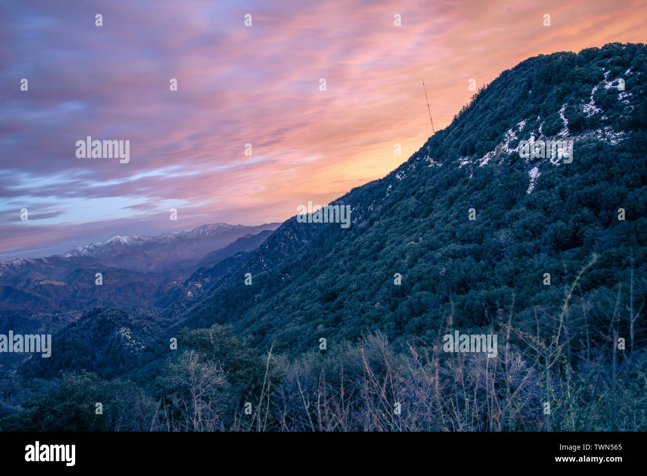 San Gabriel Mountains, Los Angeles, Kalifornien Stockfoto