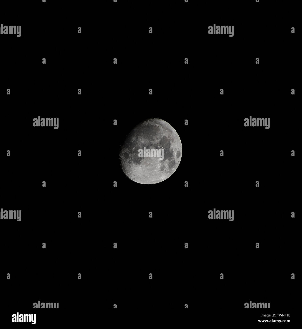 Mond abnehmenden Phasen Stockfoto